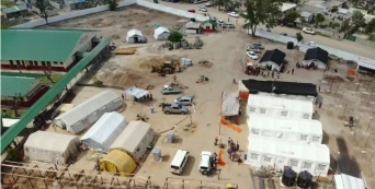 Atualiza&ccedil;&atilde;o de fotos da obra de reconstru&ccedil;&atilde;o na Beira, Janeiro 2020